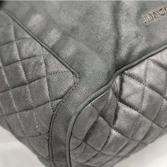 JIMMY CHOO (RARE) Mongolian Black Shoulder Bag - Picture 6 of 9